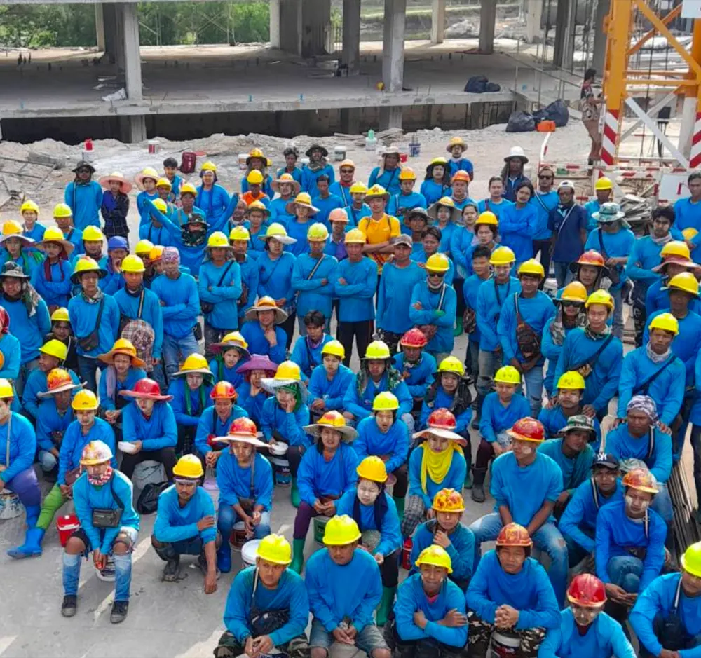PCR Construction site team in Phuket